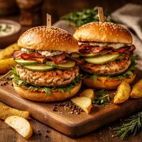 Chicken and Apple Burgers