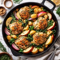 Chicken and Apple Skillet Supper