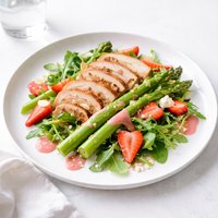 Chicken and Asparagus Salad with Strawberry Dressing