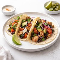 Chicken and Bean Tacos