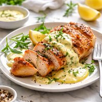 Chicken and Bearnaise Sauce