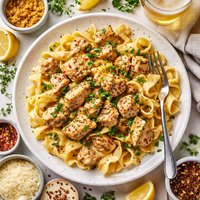 Chicken and Beer Mustard with Pasta