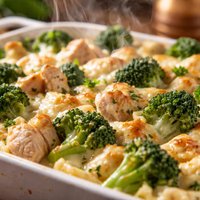 Chicken and Broccoli Alfredo Casserole