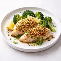 Chicken and Broccoli Lemon Crisp