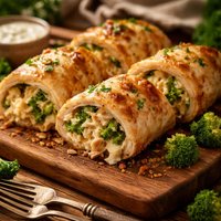 Chicken and Broccoli Roll Ups