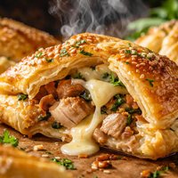 Chicken and Camembert Parcels
