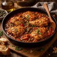 Chicken and Capers in Tomato Sauce