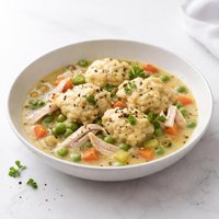 Chicken and Dumplings Lighter Fare