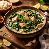 Chicken and Greens in Coconut Milk
