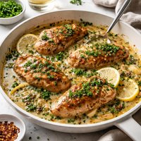 Chicken and Herbs in a White Wine Sauce