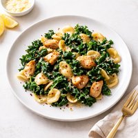 Chicken and Kale Saute with Pasta