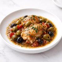 Chicken and Olives Crock Pot