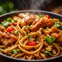 Chicken and Peanut Noodles