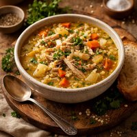 Chicken and Pearl Barley Soup