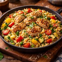 Chicken and Rice Primavera