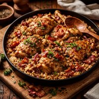 Chicken and Rice with Bacon
