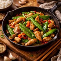 Chicken and Snow Pea Stir Fry