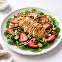 Chicken and Strawberry Spinach Salad
