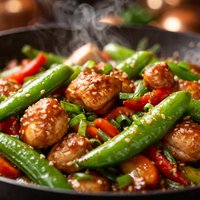 Chicken and Sugar Snap Stir Fry
