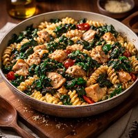 Chicken and Swiss Chard Fusilli