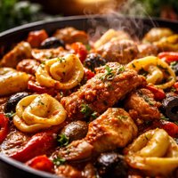 Chicken and Tortellini Cacciatore