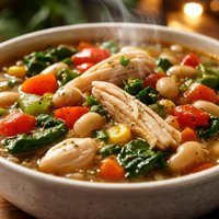 Chicken and Vegetable Bean Soup