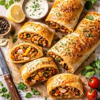 Chicken and Vegetable Pasty Roll