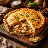 Chicken and Vegetable Pie