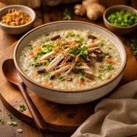 Chicken and Vegetables Congee Chok