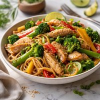 Chicken and Veggies and Noodles Oh My