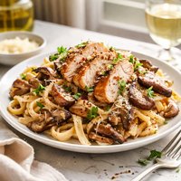 Chicken and Wild Mushroom Fettuccini