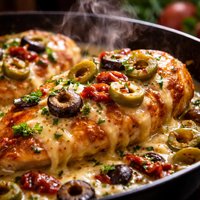 Chicken Asiago with Olives