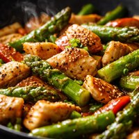 Chicken Asparagus Stir Fry