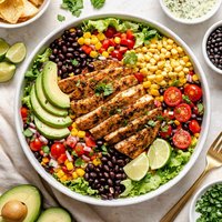 Chicken Avocado and Black Bean Salad