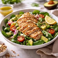 Chicken Avocado and Spinach Salad