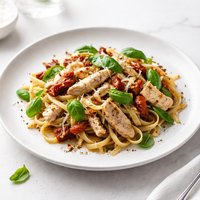 Chicken Basil and Sun Dried Tomato Pasta