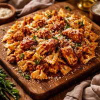 Chicken Bow Tie Parmesan