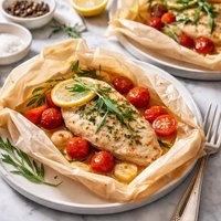 Chicken Breasts and Tarragon En Papillote France
