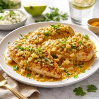 Chicken Breasts with Apple Curry Sauce