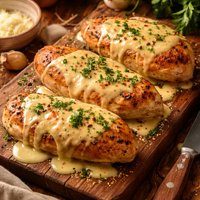 Chicken Breasts with Cheese Sauce