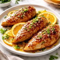 Chicken Breasts with Oriental Orange Glaze