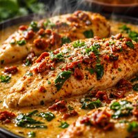 Chicken Breasts with Sun Dried Tomato Sauce