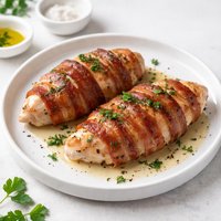 Chicken Breasts Wrapped in Bacon