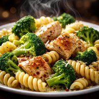Chicken Broccoli and Fusilli Pasta