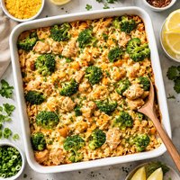 Chicken Broccoli and Rice Bake