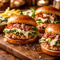 Chicken Caesar Burgers