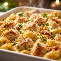 Chicken Caesar Pasta Casserole
