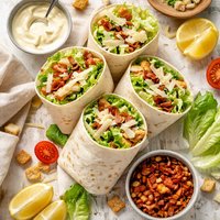 Chicken Caesar Salad Wraps