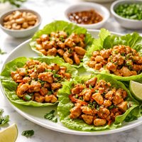 Chicken Cashew Lettuce Wraps