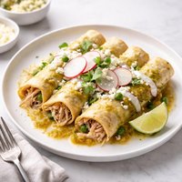 Chicken Chile Verde Enchiladas